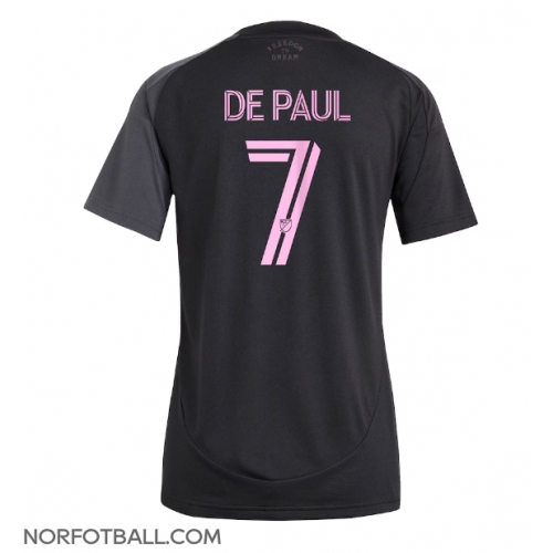 Billige Fotballdrakt Inter Miami Rodrigo De Paul #7 Replika Bortedrakt Dame 2025-26 Kortermet Billige Fotballdrakt Inter Miami Rodrigo De Paul #7 Replika Bortedrakt Dame 2025-26 Kortermet